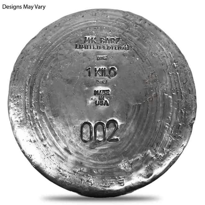 1 Kilo Generic Silver Round .999 Fine (Random Mint)