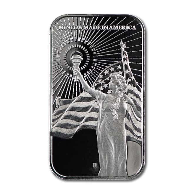 Tube of 20 - 1 oz Asahi American Reserve Columbia Goddess Silver Bar .999 Fine