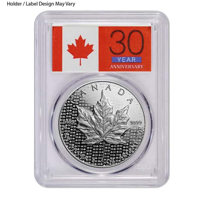 1 oz Canadian Silver Maple Leaf Coin NGC/PCGS MS/PF 70 (Random Year)