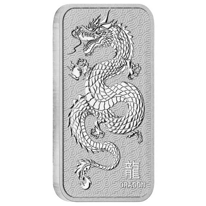 Monster Box of 200 - 1 oz Perth Mint Lunar Dragon Silver Bar .9999 Fine