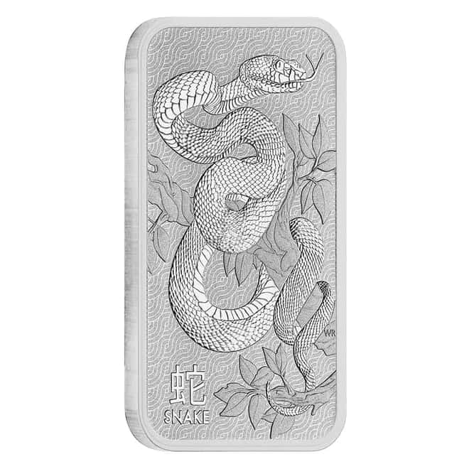 Monster Box of 200 - 1 oz Perth Mint Lunar Snake Silver Bar .9999 Fine