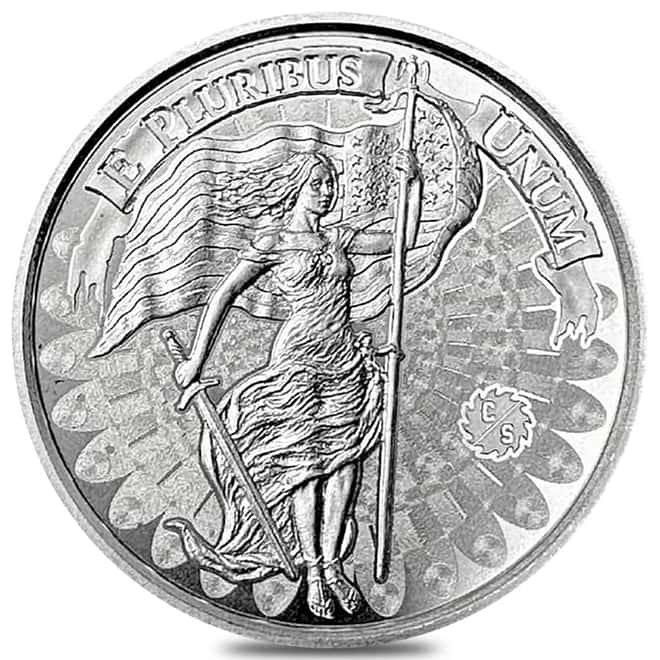 Tube of 20 - 1 oz Unity Silver Round .999 Fine