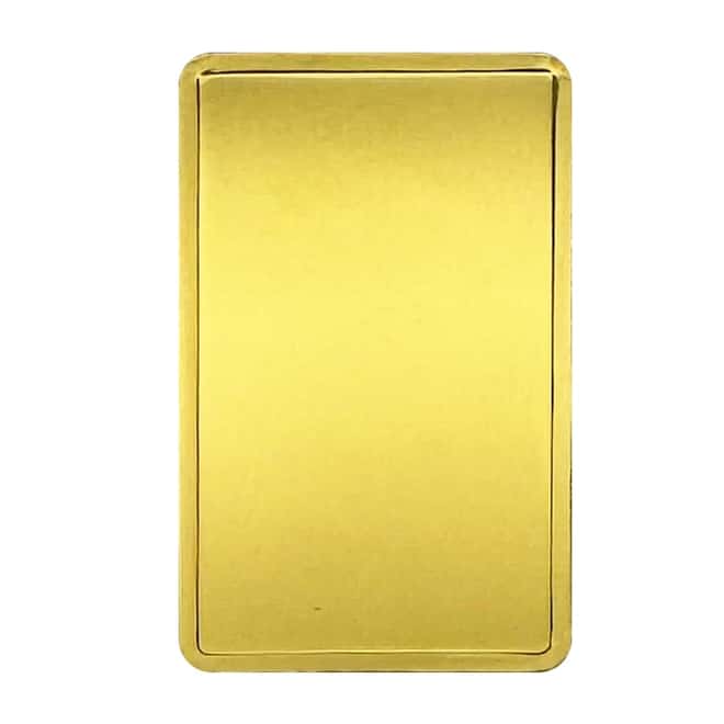2.5 gram PAMP Suisse Engravable Blank Obverse Gold Bar