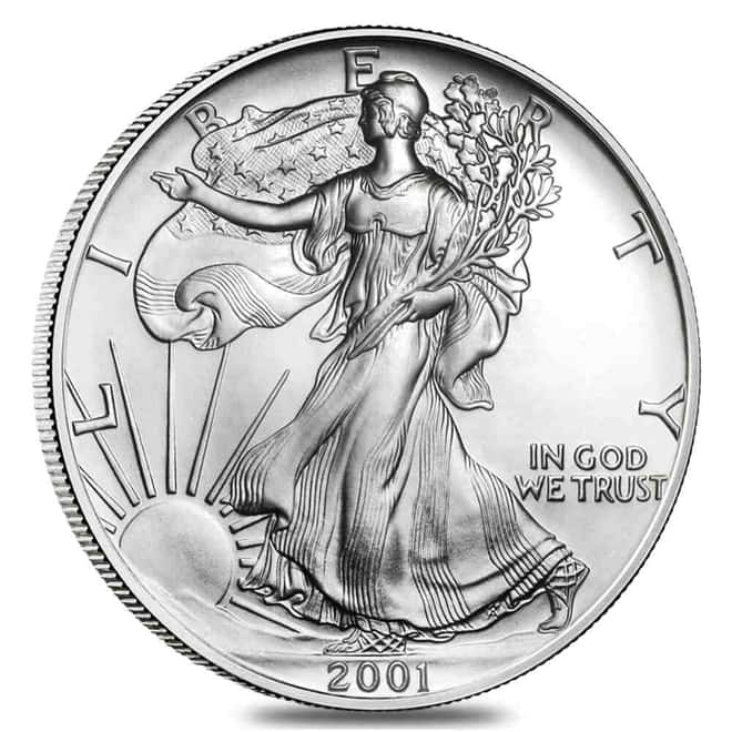 Monster Box of 500 - 2001 1 oz Silver American Eagle $1 Coin BU
