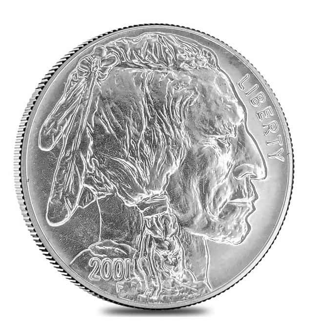 2001-D Silver American Buffalo Coin and Currency 4-Piece Set
