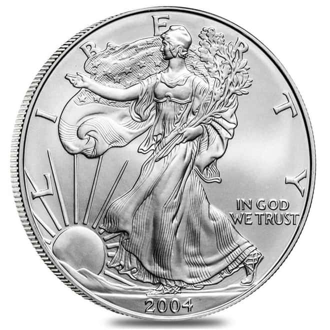 2004 1 oz Silver American Eagle $1 Coin BU
