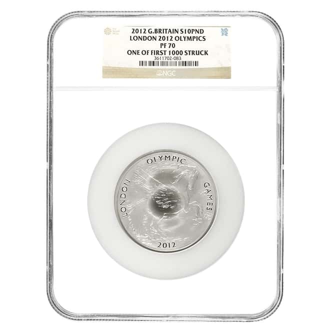 2012 GB 5 oz London Olympics Silver Coin NGC PF 70