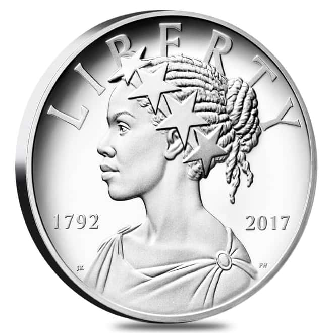 2017 P 1 oz American Liberty High Relief Proof Silver Medal (w/Box and COA) - US Mint 225th Anniversary