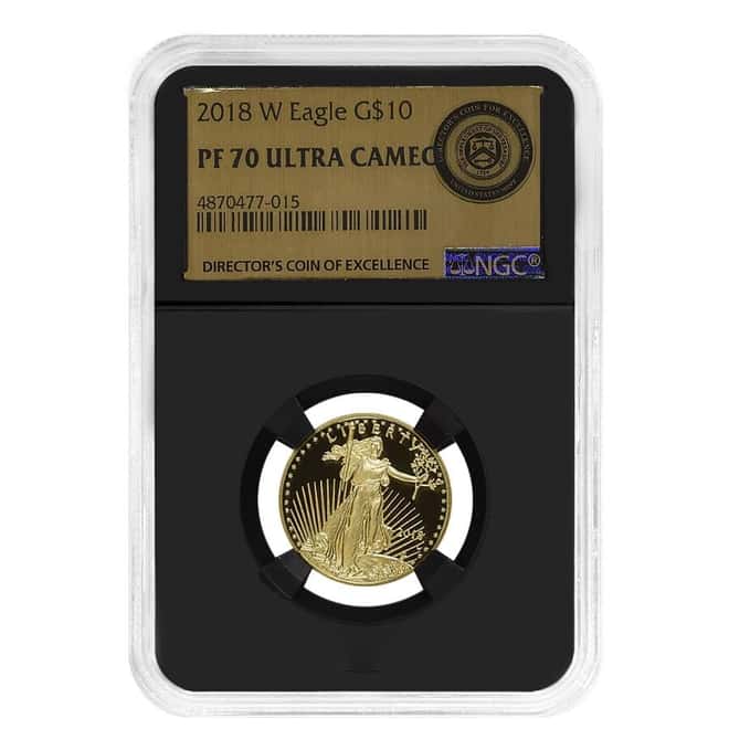 2018-W 1/4 oz Proof Gold American Eagle NGC PF 70 UCAM