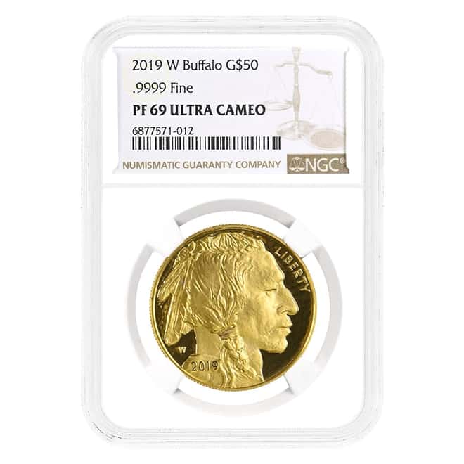 2019-W 1 oz $50 Proof Gold American Buffalo Coin NGC PF 69 UCAM