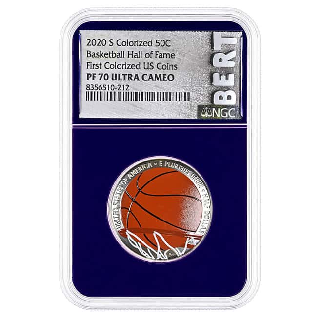 2020-S Basketball Hall of Fame Proof Clad Half Dollar NGC PF 70 UCAM