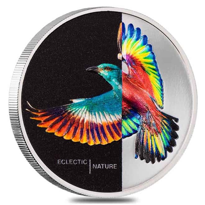 2022 Cook Islands 1 oz Proof Silver Eclectic Nature - Roller Coin .999 Fine (w/Box & COA)