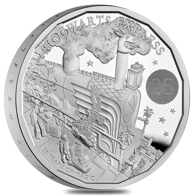 2022 UK 1 oz Harry Potter Hogwarts Express Proof Silver Coin