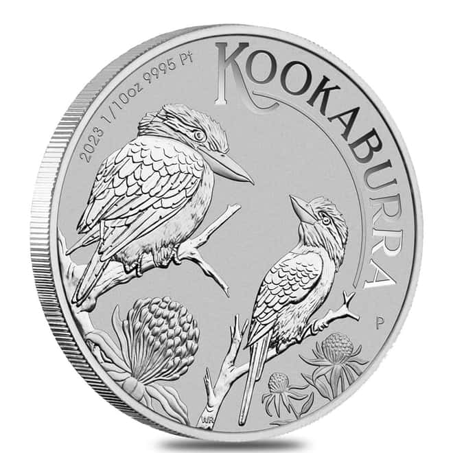 Lot of 20 - 2023 1/10 oz Platinum Australian Kookaburra Perth Mint BU