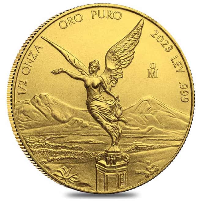 2023 1/2 oz Mexican Gold Libertad Coin BU