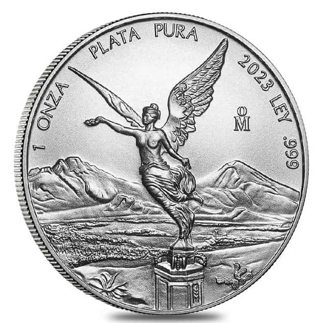 Roll of 25 - 2023 1 oz Mexican Silver Libertad Coin BU