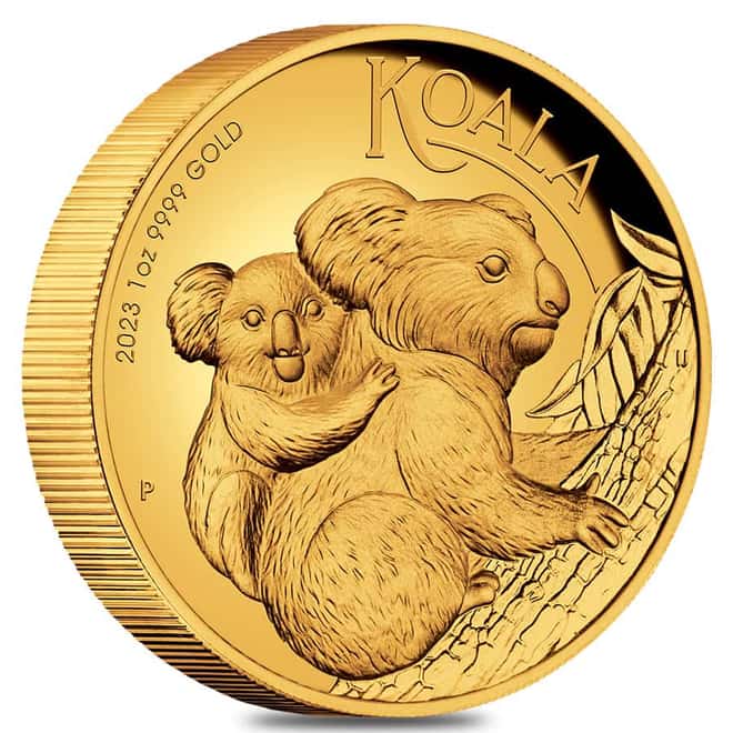 2023 1 oz Proof Gold Australian Koala High Relief Coin Perth Mint