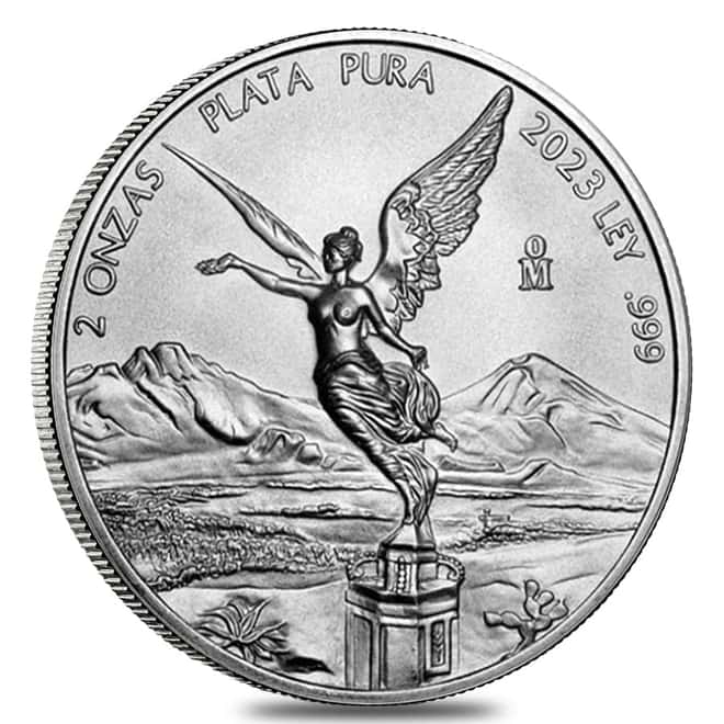 2023 2 oz Mexican Silver Libertad Coin BU