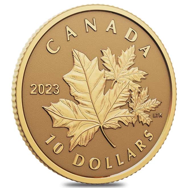 2023 Canada 1/20 oz Gold Everlasting Maple Coin .9999 Fine