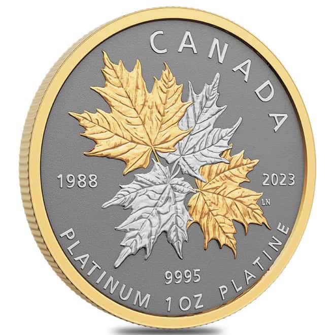 2023 Canada 1 oz Platinum Maple Leaf Forever Coin .9995 Fine