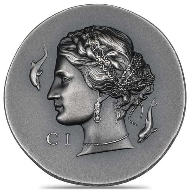 2023 Cook Islands 1 oz Silver Arethusa Antiqued Coin