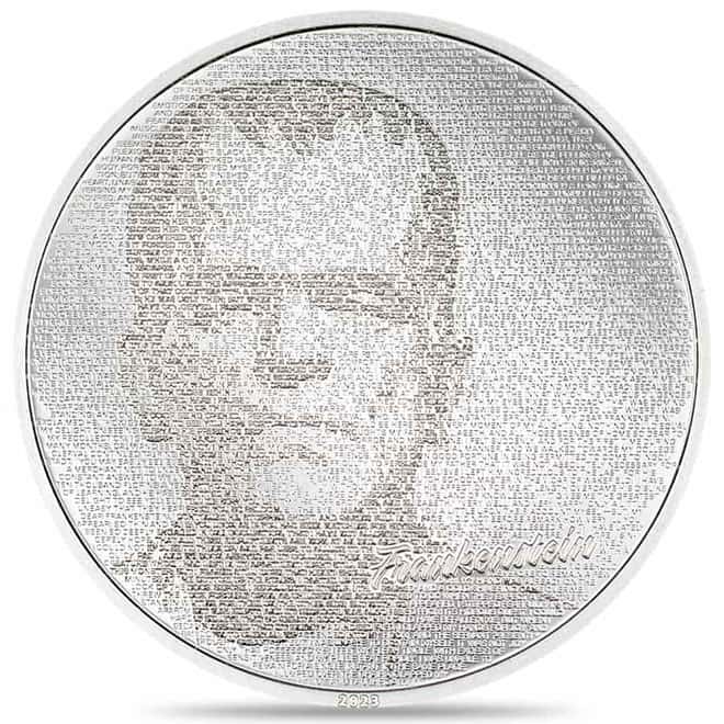 2023 Cook Islands 1 oz Silver Typefaces Frankenstein Coin