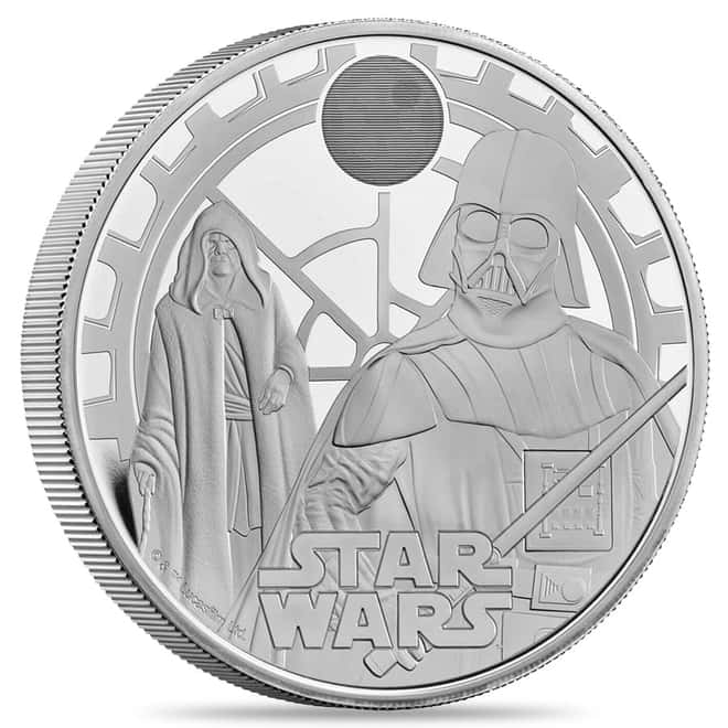 2023 GB 5 oz Proof Silver Star Wars Darth Vader & Emperor Palpatine Coin
