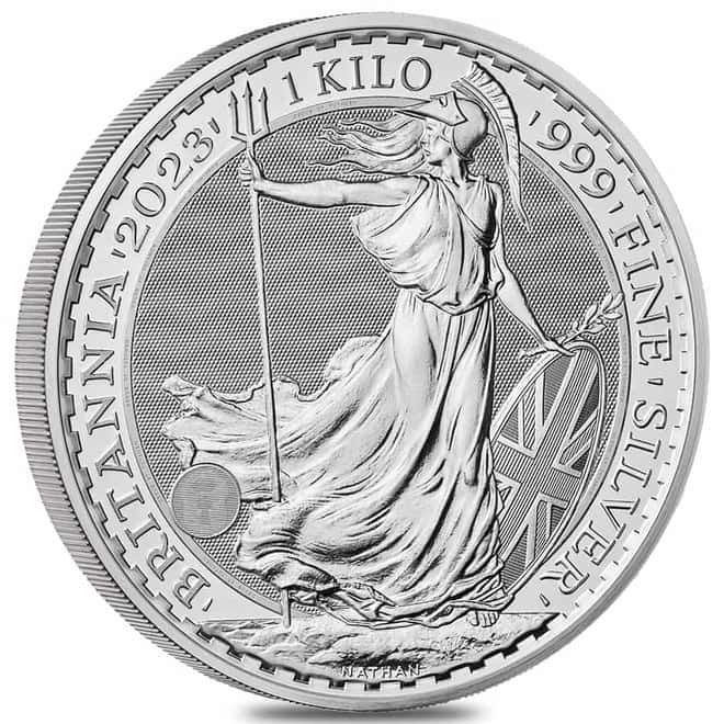 2023 Great Britain 1 Kilo Silver Britannia King Charles III BU