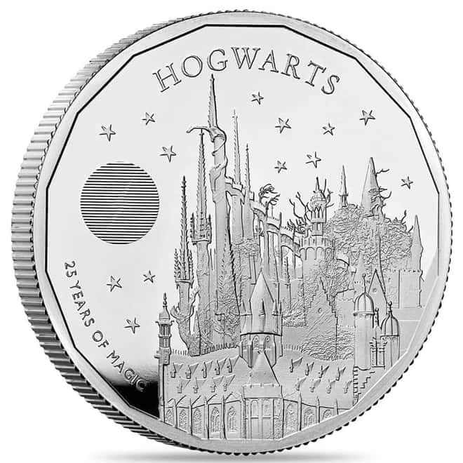 2023 Great Britain 2 oz Hogwarts School Proof Silver Coin .999 Fine