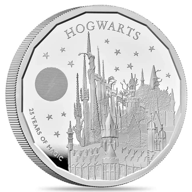 2023 Great Britain 5 oz Hogwarts School Proof Silver Coin .999 Fine