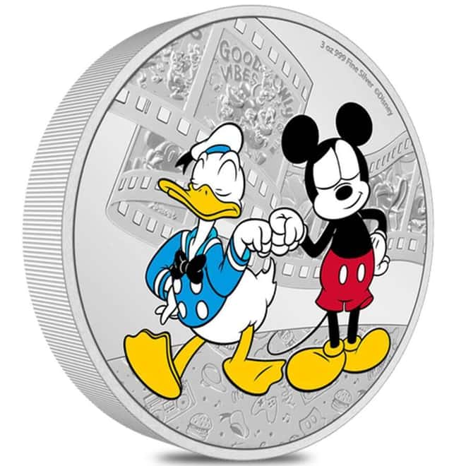 2023 Niue 3 oz Disney Mickey Mouse & Friends Donald Duck Silver Coin