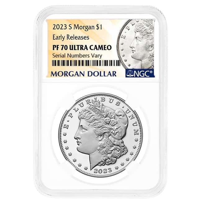 2023-S Morgan Silver Dollar Proof Coin NGC PF 70 ER (Morgan Label)