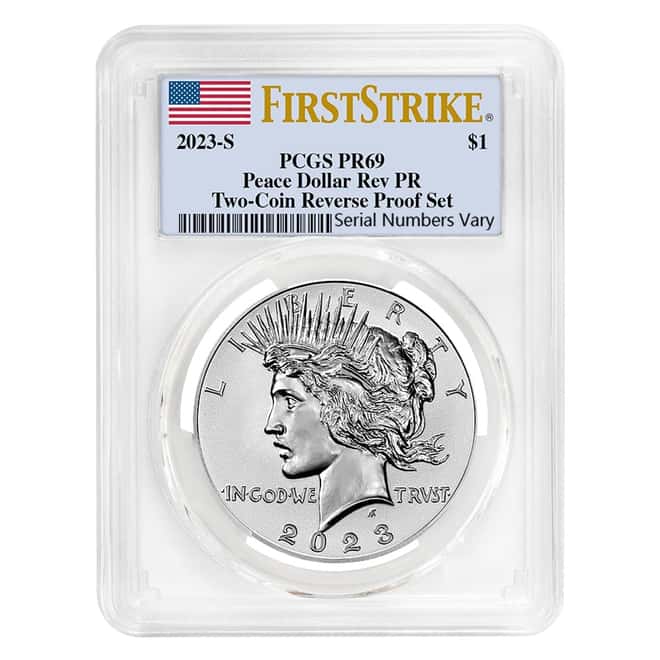 2023-S Peace Silver Dollar Reverse Proof PCGS PF 69 FS