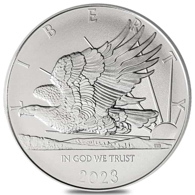 Tube of 20 - 2023 Samoa 1 oz John Mercanti Eagle Silver Coin BU