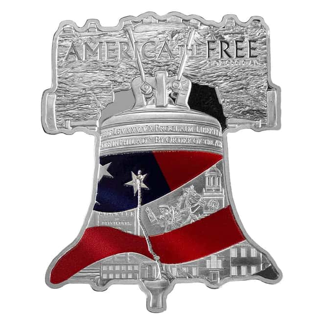 2023 Solomon Islands 2 oz Silver Liberty Bell Shaped Coin