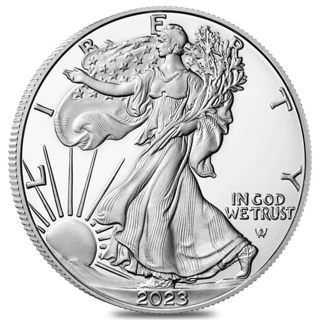 2023-W 1 oz Proof Silver American Eagle (w/Box & COA)