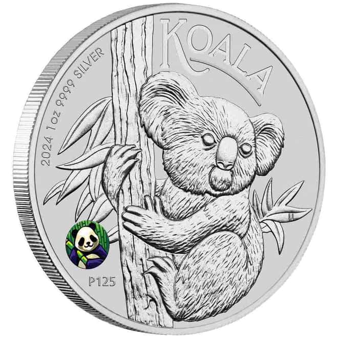 2024 1 oz Silver Australian Koala Perth Mint BU Panda Privy BICE