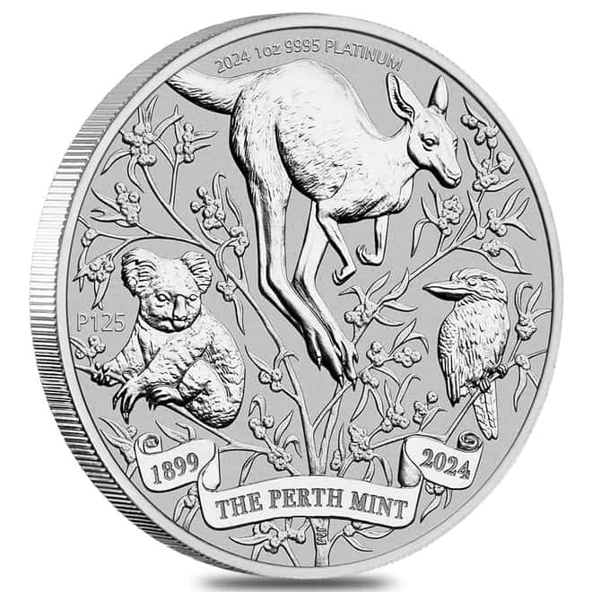 2024 Australia 1 oz The Perth Mint's 125th Ann. Platinum Coin BU
