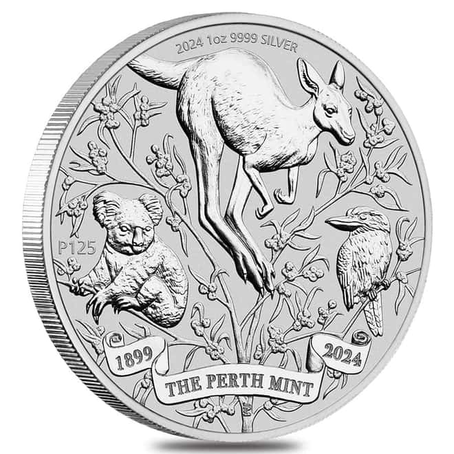 Lot of 20 - 2024 Australia 1 oz The Perth Mint's 125th Ann. Silver Coin BU