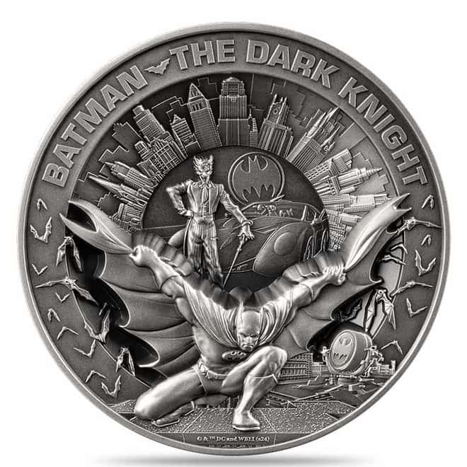 2024 Barbados 10 oz Silver Batman The Dark Knight DC Comics Coin