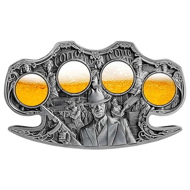 2024 Cameroon 2 oz Kiss of Death Shaped Silver Coin .999 Fine