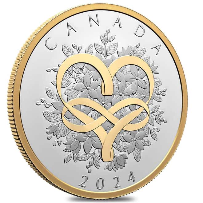 2024 Canada 1 oz Celebrate Love Silver Coin .9999 Fine