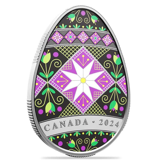 2024 Canada 1 oz Silver Pysanka Easter Egg Coin