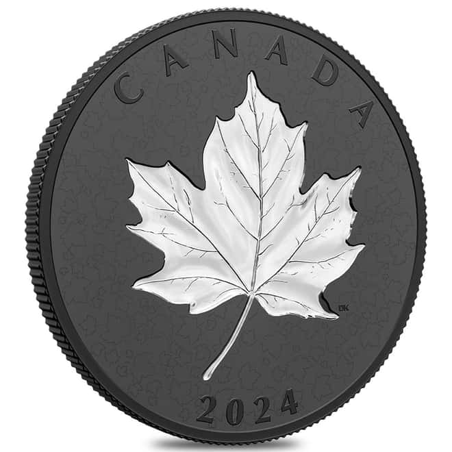 2024 Canada 5 oz Maple Leaves in Motion Silver Coin .9999 Fine
