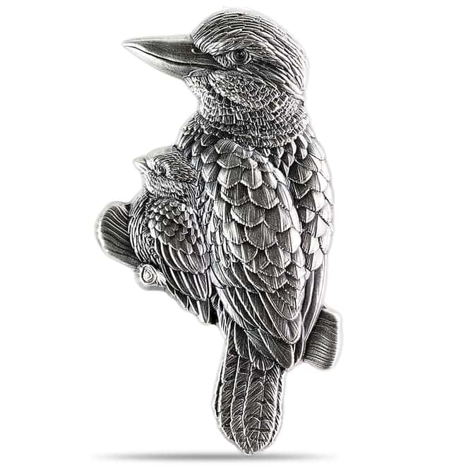 2024 Chad 1 oz Silver Kookaburra Shaped High Relief Coin .999 Fine