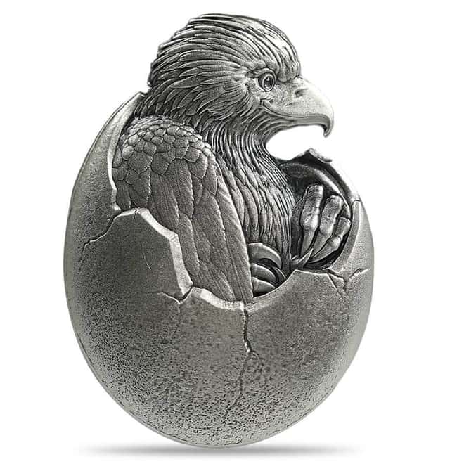 2024 Chad 2 oz Silver Baby American Eagle High Relief Coin .999 Fine