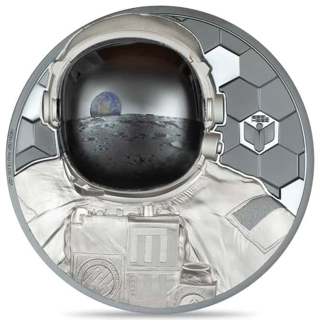 2024 Cook Islands 3 oz Silver Real Heroes Astronaut Coin