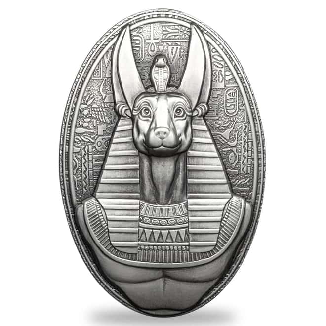 2024 Djibouti 3 oz Silver Anubis Lord of the Sacred Land Coin