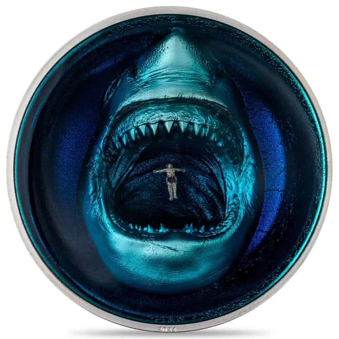 2024 Palau 2 oz Proof Silver Phobias Thalassophobia Coin