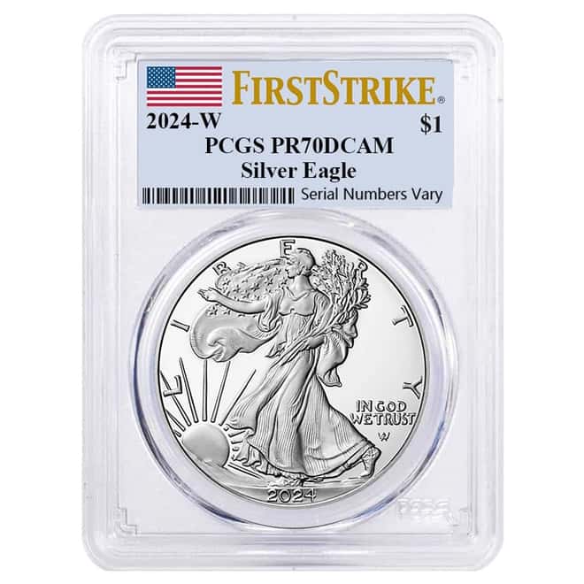 2024-W 1 oz Proof Silver American Eagle PCGS PF 70 DC FS